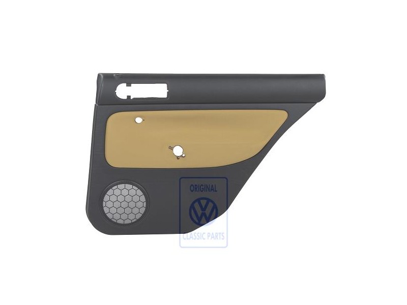 VW Original Türverkleidung (Stoff) Schwarz/Futuragelb - 1J9867212Q KNS