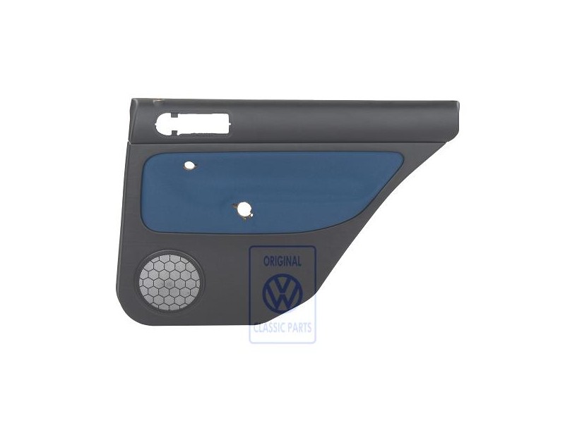 VW Original Türverkleidung (Stoff) Schwarz/Jazzblue - 1J9867212Q KNT