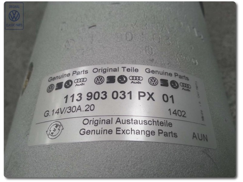 VW Original Lichtmaschine - 113903031PX