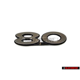 Audi Original 80 Hinten Schriftzug Emblem Logo Silber - 811853749