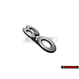 Audi Original 80 Hinten Schriftzug Emblem Logo Silber - 811853749