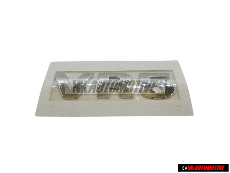VW Original VR5 Hinten Schriftzug Emblem Logo Chrom - 3B0853675B 739