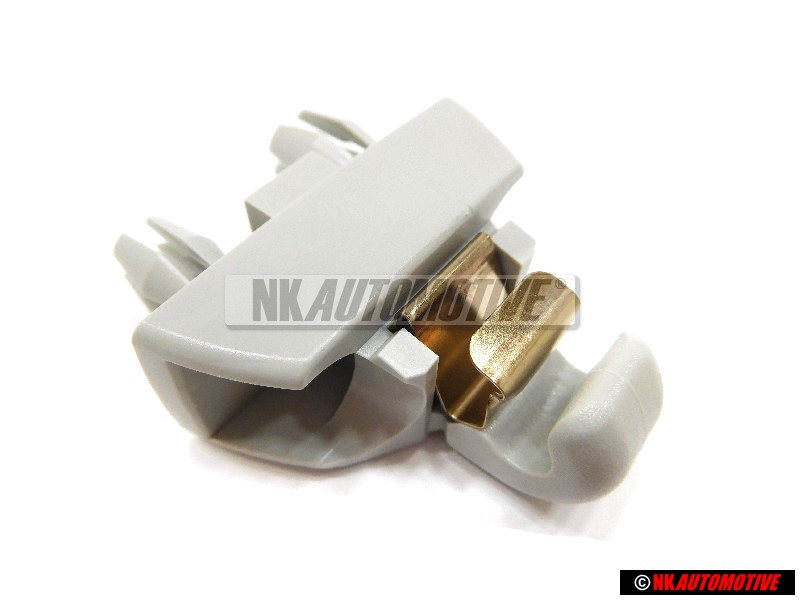 VW Original Halter Für Sonnenblende Perlgrau - 6R0857561 Y20