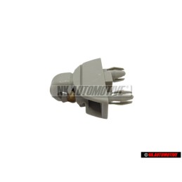VW Original Halter Für Sonnenblende Perlgrau - 6R0857561 Y20