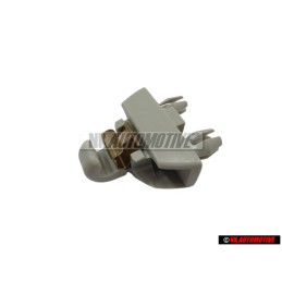 VW Original Halter Für Sonnenblende Perlgrau - 6R0857561 Y20