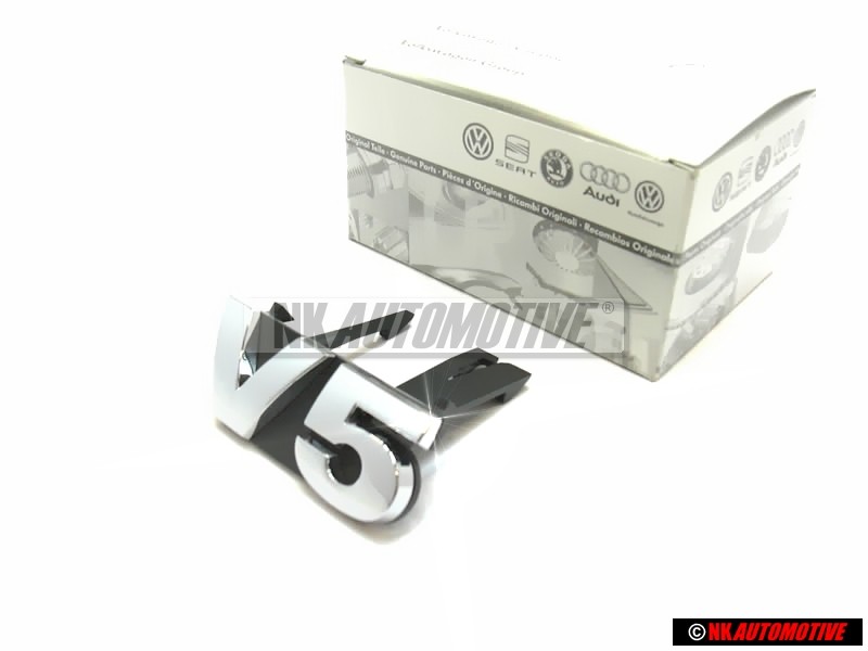 VW Original V5 Vorne Kühlergrill Emblem Schriftzug Chrom - 1J5853679 FDY