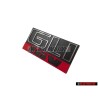 VW Original GLI 16V Vorne Kühlergrill Emblem Schriftzug Schwarz Rot - 165853679E