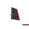 VW Original GLI 16V Vorne Kühlergrill Emblem Schriftzug Schwarz Rot - 165853679E