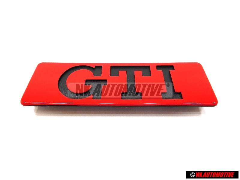 VW Original GTI Seite Schriftzug Emblem Logo Rot - 191853714