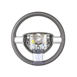 VW Original Lenkrad (Leder) Schwarz/Cybergrün - 1C0419091BBNGA