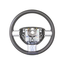 VW Original Lenkrad (Leder) Schwarz/Mecatoblau - 1C0419091BBNMA
