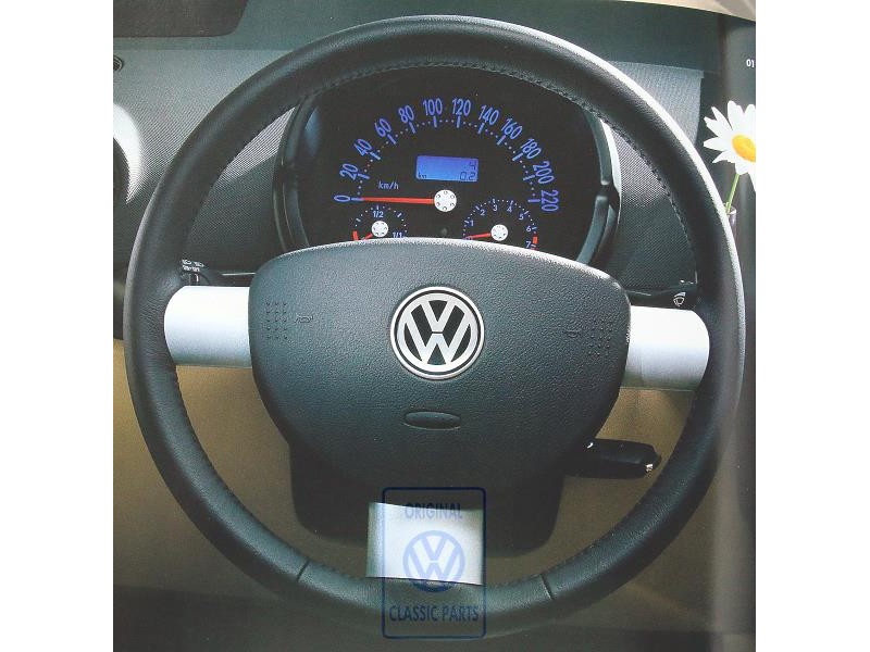 VW Original Lenkrad (Leder) Schwarz - 1C0419091CGE74