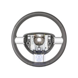 VW Original Lenkrad (Leder) Schwarz/Weiss - 1C0419091DFYXX