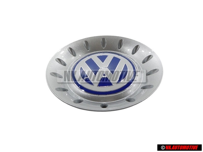 VW Original Radzierkappe Brillantsilber/Blau/Weiss - 1C0601149C GTT