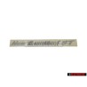 VW Original Schriftzug Silber - 1C0853313A 3BU