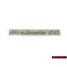 VW Original Schriftzug Silber - 1C0853313B 3BU