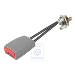 VW Original Gurtschloss Flanellgrau/Feuerrot - 1C0858494A FCP