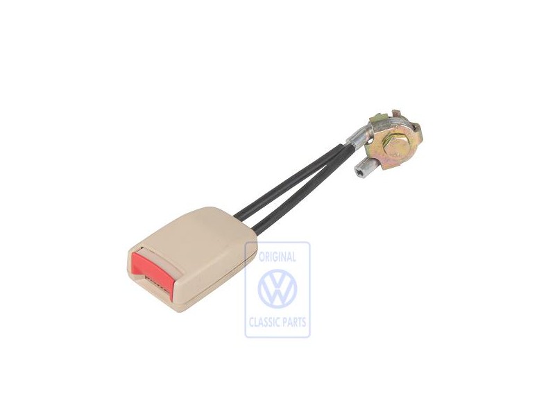 VW Original Gurtschloss Cream/Feuerrot - 1C0858675 FSN