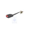 VW Original Gurtschloss Satinschwarz/Feuerrot - 1C0858676 FCN