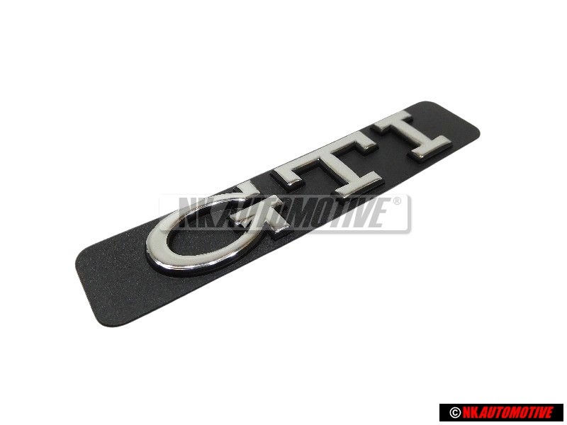 VW Original GTI Seite Schriftzug Emblem Logo Chrom - 1H6853714 GX2 VW Original GTI Seite Schriftzug Emblem Logo Chrom - 1H6853714 GX2
