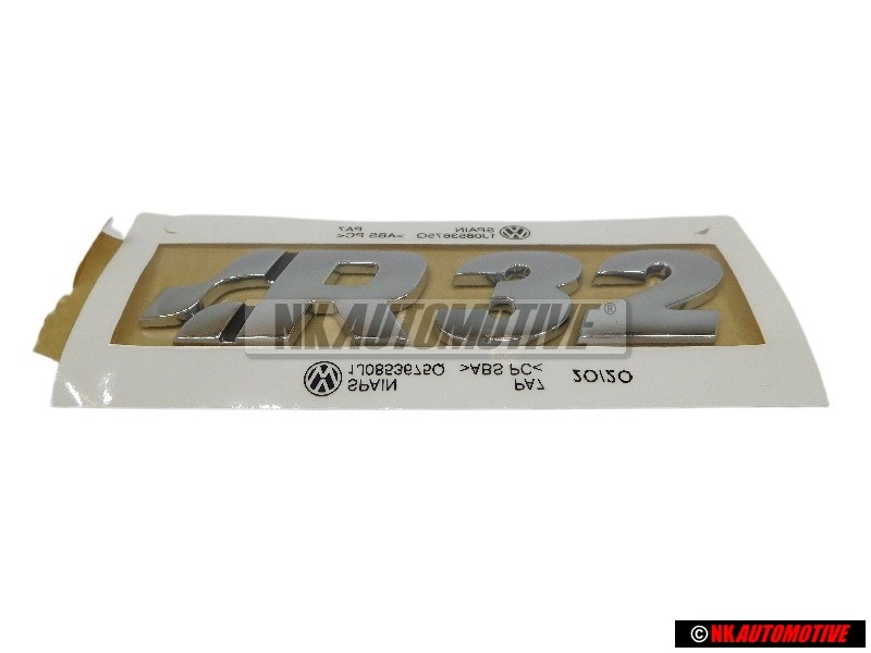 VW Original Golf 4 R32 Hinten Schriftzug Emblem Logo - 1J0853675Q