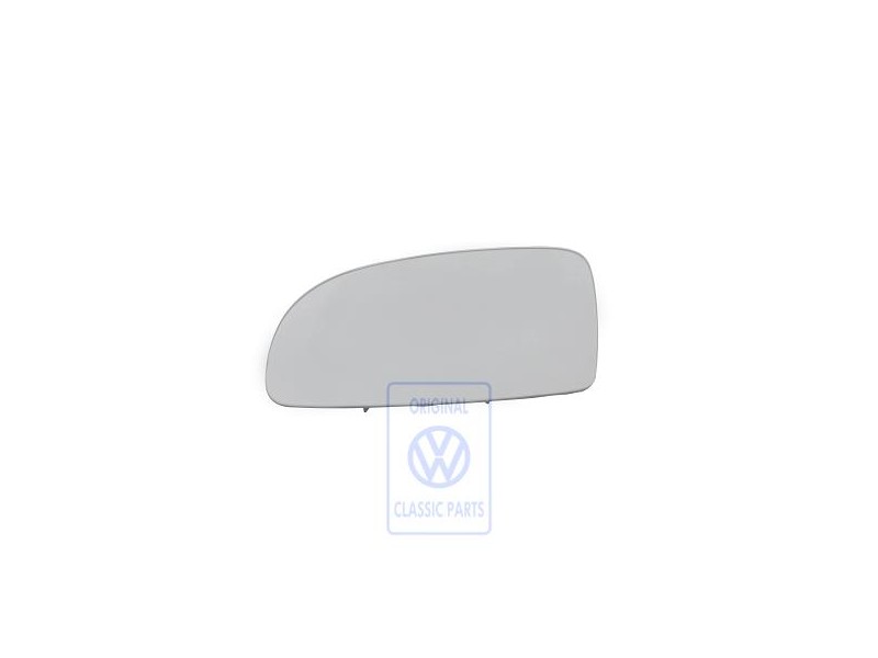 VW Original Spiegelglas (Plan) Mit Trägerplatte - 1C1857521E