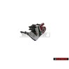 VW Original V5 Vorne Kühlergrill Emblem Schriftzug Chrom Rot - 1J6853679B GQF