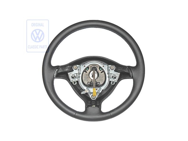 VW Original Lenkrad (Leder) Schwarz - 1E0419091F E74