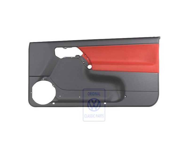 VW Original Türverkleidung (Stoff) Schwarz/Tropicorange - 1E0867012ANHFP
