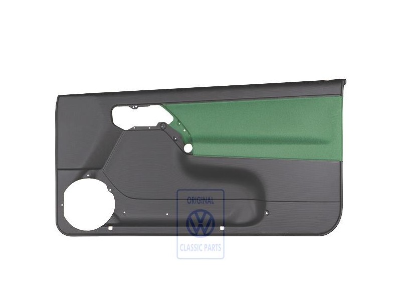 VW Original Türverkleidung (Stoff) Schwarz/Cosmicgrün - 1E0867012ANHFQ