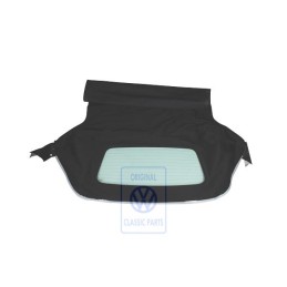 VW Original Verdeckbezug (Stoff) Mit Heckscheibe Schwarz - 1E0871035K C90