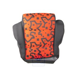VW Original Sitzbezug (Stoff) Schwarz/Tropicorange - 1E0881405H FVQ