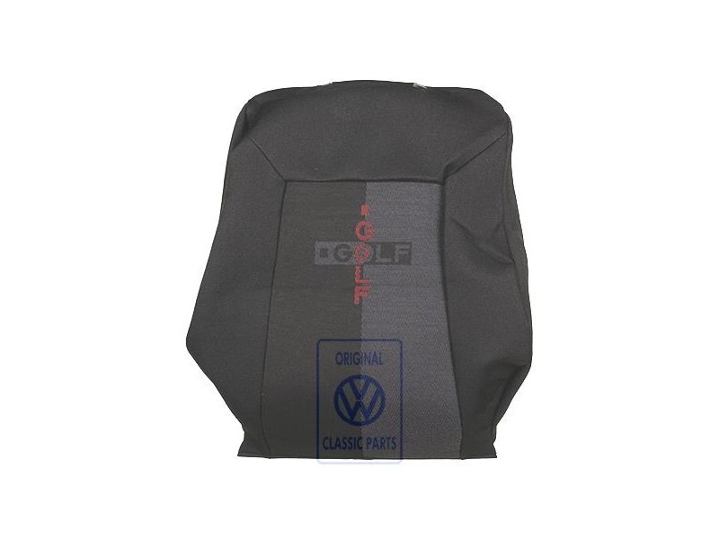 VW Original Lehnenbezug (Stoff) Schwarz/Grau - 1E0881805P FGW