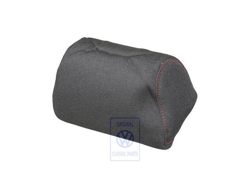 VW Original Kopfstützenbezug (Stoff) Schwarz/Orange - 1E0881921G GUC