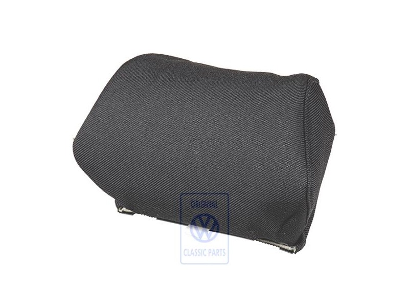 VW Original Kopfstützenbezug (Stoff) Schwarz/Blau - 1E0881921G GUF