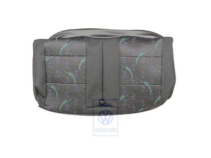 VW Original Lehnenbezug (Stoff/Kunstleder) Schwarz - 1E0885805D DXM