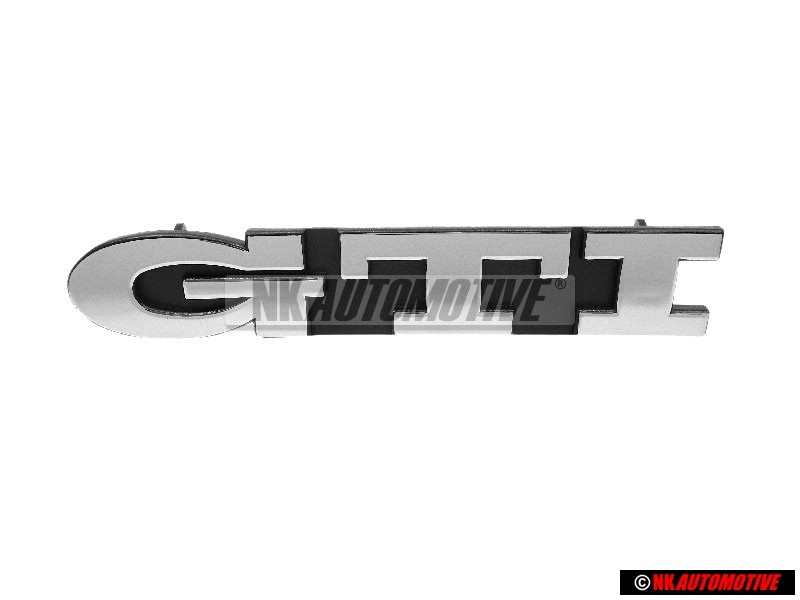 VW Original GTI Vorne Kühlergrill Emblem Schriftzug Chrom - 1H6853679B GX2