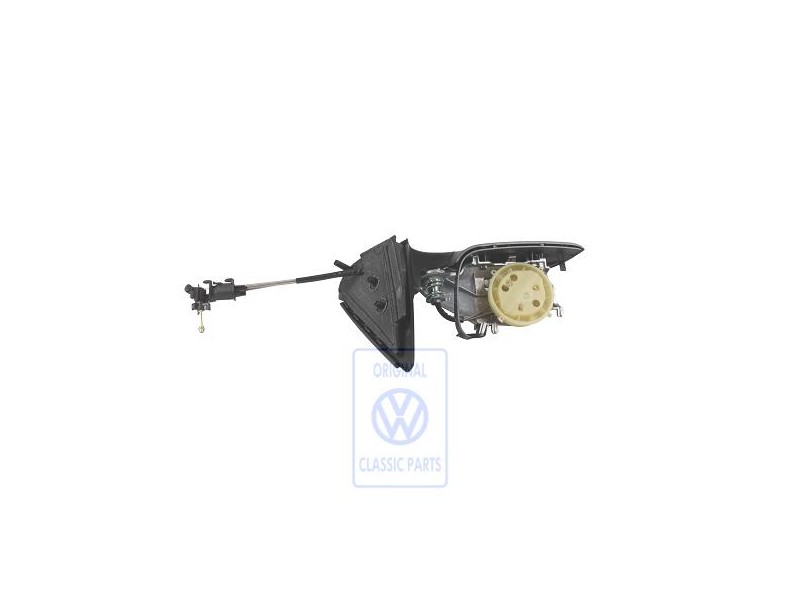 VW Original Aussenspiegelgehäuse Satinschwarz - 1E2857507B 01C