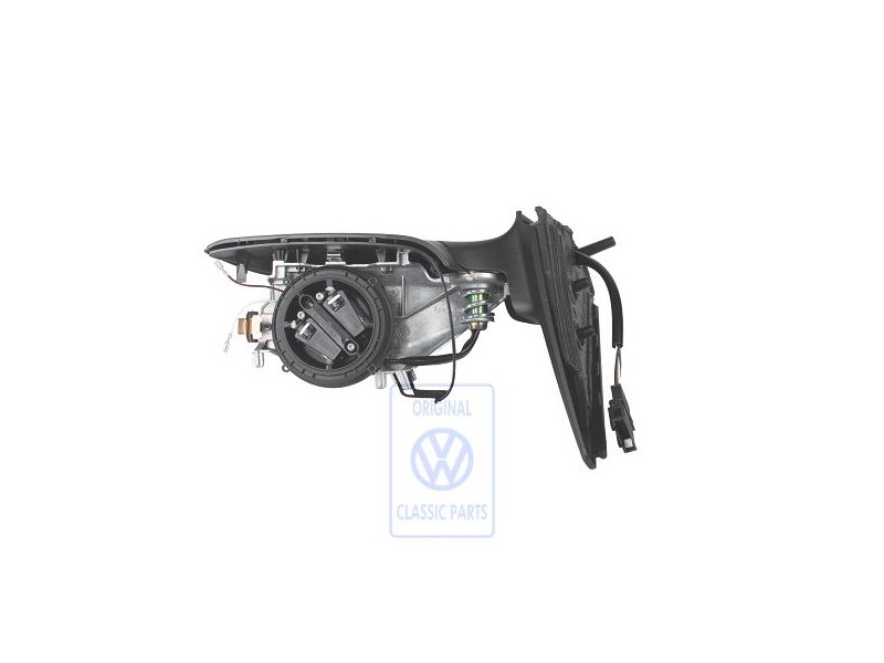 VW Original Aussenspiegelgehäuse Satinschwarz - 1E2857508C 01C