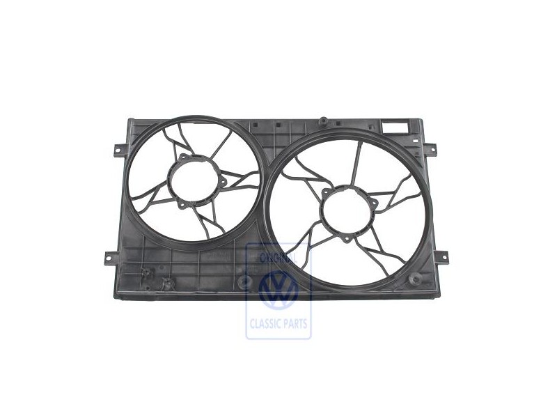 VW Original Doppellüfterring Satinschwarz - 1J0121207ABB41