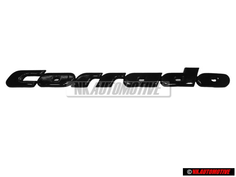 VW Original CORRADO Hinten Schriftzug Emblem Logo Schwarz - 535853687