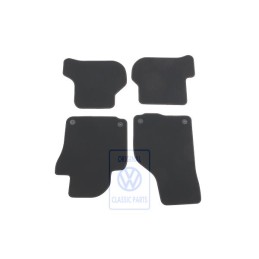 VW Original 1 Satz Fussmatten Schwarz/Schwarz/Orange - 1K1863011R EUJ