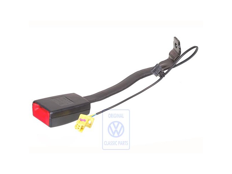 VW Original Gurtschloss Satinschwarz/Feuerrot - 1K4857755J QVZ