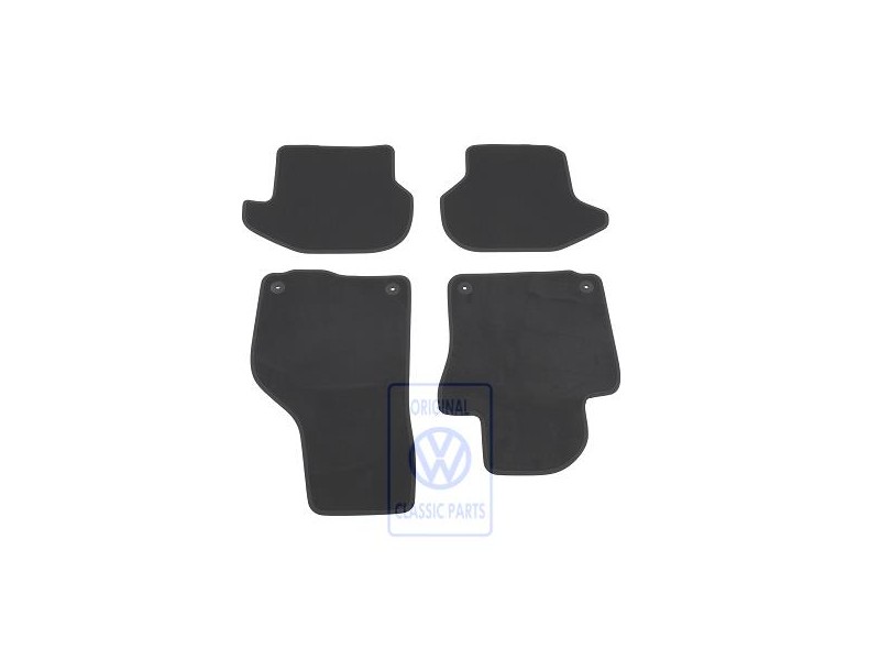 VW Original 1 Satz Fussmatten Schwarz/Chocolat - 1Q1863011D OUX
