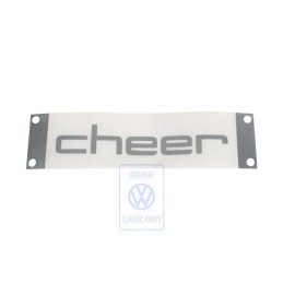 VW Original Folienschriftzug Silber/Schwarz - 1S0853433D 4M1