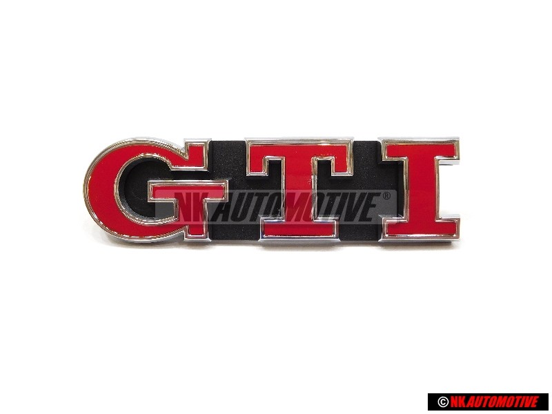 VW Original GTI Vorne Kühlergrill Emblem Schriftzug Rot - 5G0853675AFJZQ