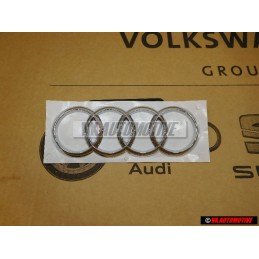 Audi Original Ringe Hinten Schriftzug Emblem Logo Zeichen Chrom - 8K9853742A 2ZZ