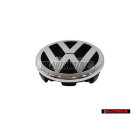 VW Original Vorne Kühlergrill Emblem Logo Zeichen Chrom - 1T0853601A