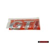 VW Original GTI Hinten Schriftzug Emblem Logo Chrom Rot - 377853687CK