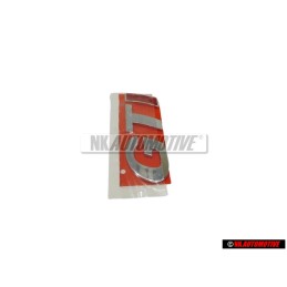 VW Original GTI Hinten Schriftzug Emblem Logo Chrom Rot - 377853687CK